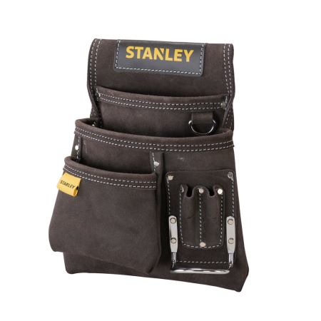 Stanley STST1-80114, suport din piele pentru curea, 3 buzunare pentru scule [1]
