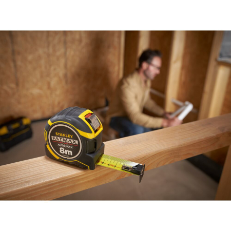Stanley XTHT0-33501, ruleta autolock fatmax 8m, Mylar®, BladeArmor, magnet fix, 8m x 32mm + un carlig detasabil, blister [11]
