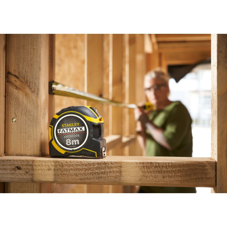 Stanley XTHT0-33501, ruleta autolock fatmax 8m, Mylar®, BladeArmor, magnet fix, 8m x 32mm + un carlig detasabil, blister [17]