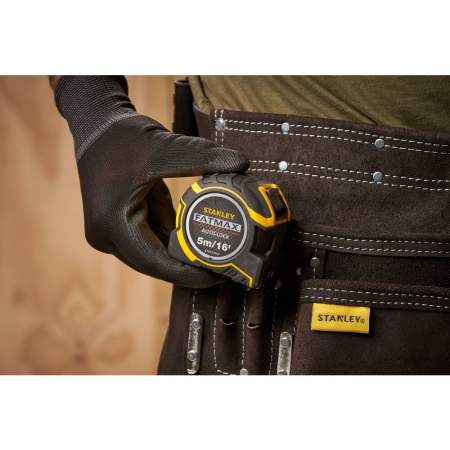 Stanley XTHT0-33503, ruleta autolock fatmax 5m, Mylar®, BladeArmor, magnet fix, 5m/16Inch x 32mm + un carlig detasabil, blister [4]