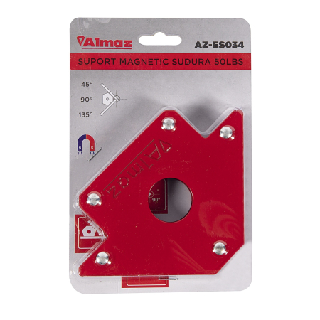 Suport sudura Almaz, magnetic, forma "sageata", capacitate de ridicare 22.7 Kg [2]