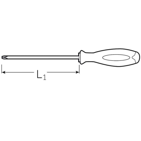 Surubelnita pentru electricieni, Proxxon 22342, profil SL/PZ1x80 [1]