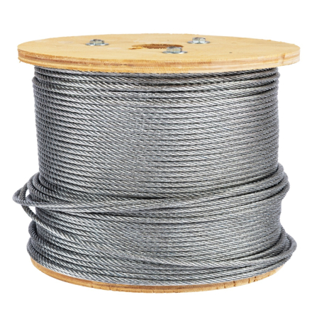 Tambur cablu otel zincat Micul Fermier, diametru 5mm, lungime 100m [1]