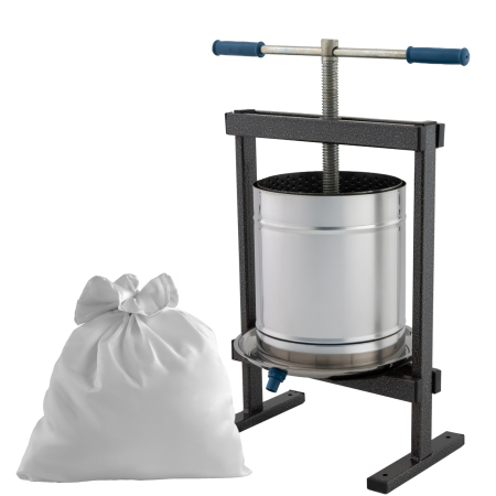 Întreținere casă și fermă - Teasc/Presa struguri Vilen Inox 15 L cu picioare, Ucraina Traditional