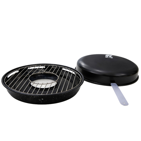 Camping - TIGAIE GRILL CU CAPAC SI MANER DETASABIL - 32CM