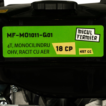 Tocator crengi Micul Fermier, motor benzina 18CP, diametru maxim de taiere Ø120mm, cu carlig de remorcare, pentru brichete [9]
