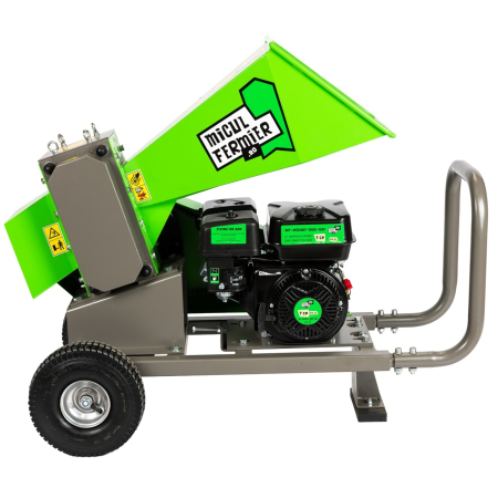Depicatotoare si tocatoare crengi - Tocator de crengi Micul Fermier, motor benzina 7 CP, 60 mm diametru maxim de taiere, pentru brichete