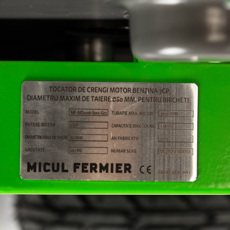 Tocator de crengi Micul Fermier, motor benzina 7CP, 80mm diametru maxim de taiere, pentru brichete [13]