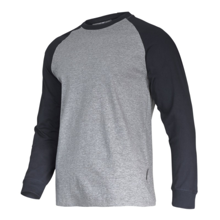 Alte protectii - TRICOU BUMBAC CU MANECA LUNGA / GRI-NEGRU - S