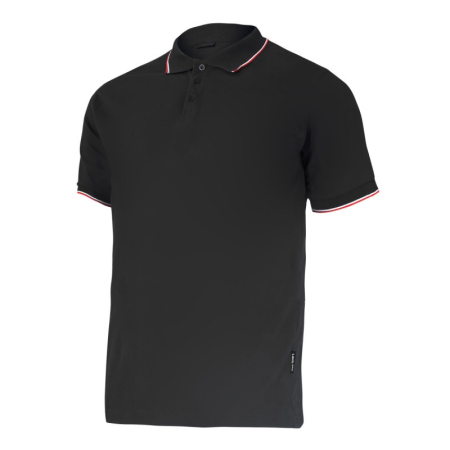 Organizare depozitare, protectie - TRICOU BUMBAC POLO SUBTIRE / NEGRU - 3XL