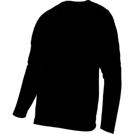 Organizare depozitare, protectie - TRICOU BUMBAC SUBTIRE CU MANECA LUNGA / NEGRU - 2XL