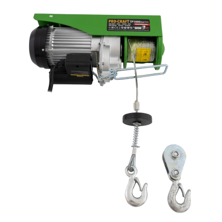 Troliu electric palan Procraft TP1000, 1600W, cu kit montare Greutate 1000kg [3]