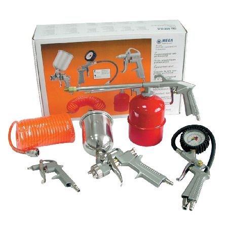 Unelte pneumatice - TRUSA PISTOALE PNEUMATICE SI FURTUN - 5P.