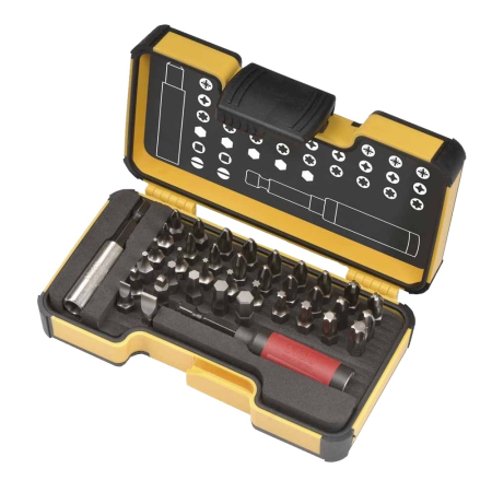 Întreținere casă și fermă - Trusa XS StrongBox cu biti, 38 piese