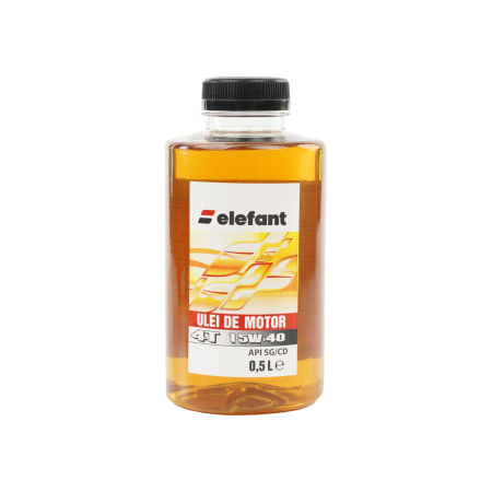 Întreținere casă și fermă - Ulei 0.5L, SAE 15W40, motoare 4T Elefant