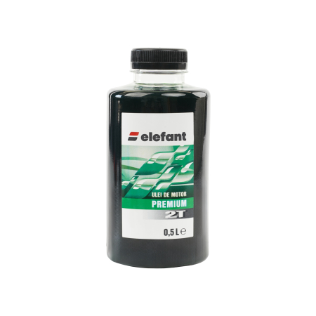 Întreținere casă și fermă - Ulei 0.5L verde amestec motoare 2 Timpi, 30 ml/l, Elefant