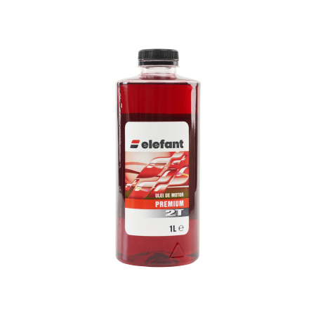 Întreținere casă și fermă - Ulei 1L, rosu amestec. motoare 2T 30ml/l, Elefant