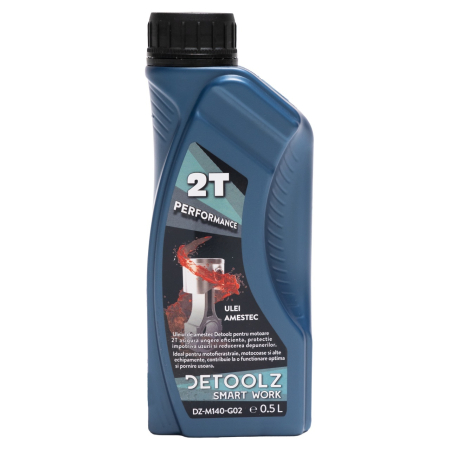 Ulei amestec 2T Detoolz, rosu 0.5L G02 [1]