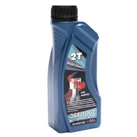Ulei amestec 2T Detoolz, rosu 0.5L G02 [2]