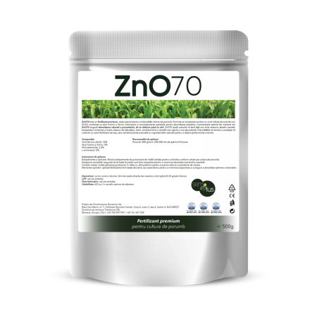 Agricultura ecologică - ZnO 70, fertilizant premium pentru cultura de porumb