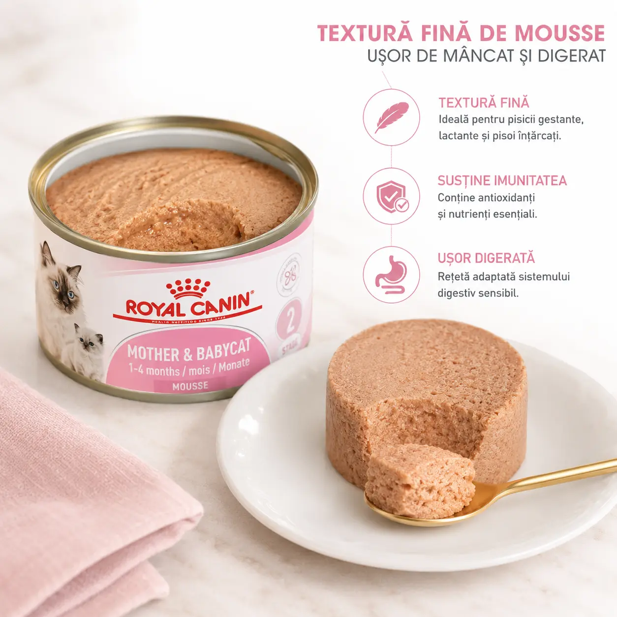 Mother & Baby Cat Mousse Can 195g Royal Canin [2]