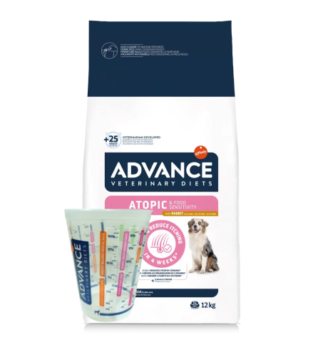 Diete Veterinare Caini - Advance Atopic cu Iepure 12kg