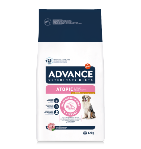 Diete Veterinare Caini - Advance Atopic cu Iepure 12kg