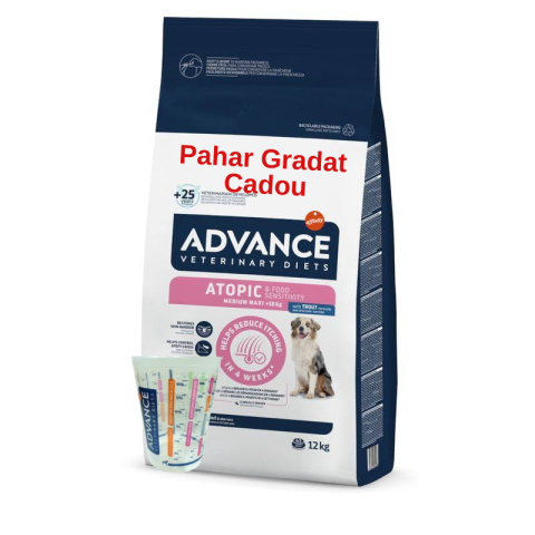 Diete Veterinare Caini - Advance Atopic cu Pastrav 12kg