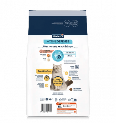 Advance Sensitive Pisici Somon si Orez 10kg [1]