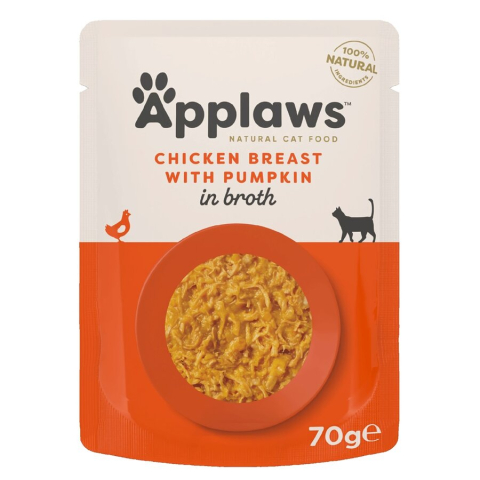 Hrană Umedă Pisici - Applaws Pui cu Dovlecel plic 70g