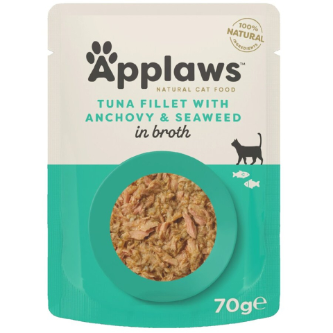 Hrană Umedă Pisici - Applaws Ton cu Ansoa plic 70g