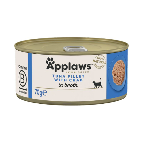 Hrană Umedă Pisici - Applaws Ton cu Crab conserva 70g