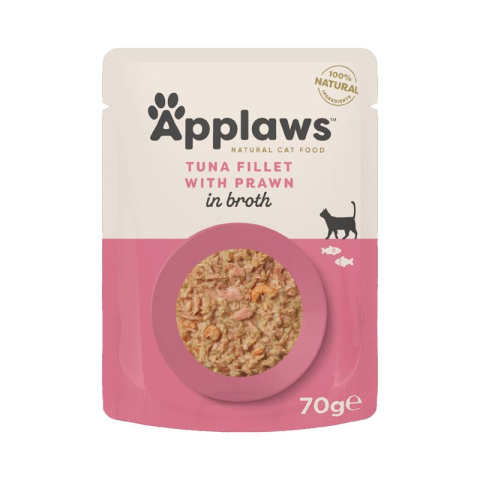 Hrană Umedă Pisici - Applaws Ton cu Creveti plic 70g