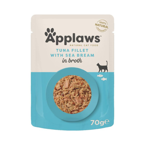 Hrană Umedă Pisici - Applaws Ton cu Dorada plic 70g