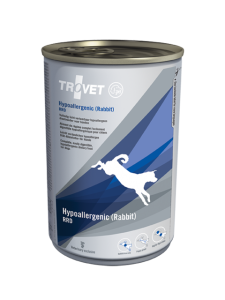 Diete Veterinare Caini - Conserva Hipoalergenica cu iepure pentru caini Trovet RRD 400g
