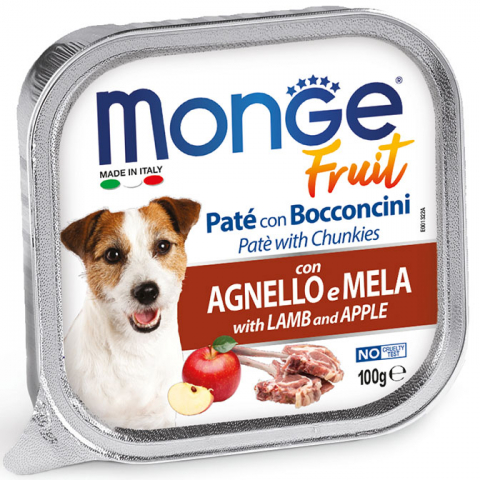 Hrana Umeda Caini - MONGE PATE CU MIEL și MĂR 100g