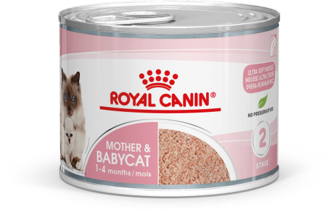 Hrană Umedă Pisici - Mother & Baby Cat Mousse Can 195g Royal Canin