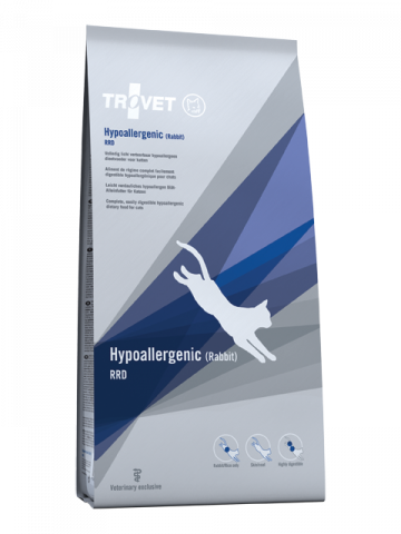 Diete Veterinare Pisici - Trovet Hypoallergenic Rabbit (iepure) – hrană uscată hypoalergenica pentru pisici - 2.5kg