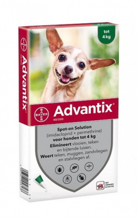 Antiparazitare - Advantix 40 Caini (<4 kg) x 1 pipeta
