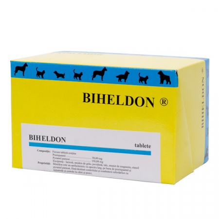 FARMACIE PISICI - Biheldon Antiparazitar Intern Caini si Pisici 50 cp
