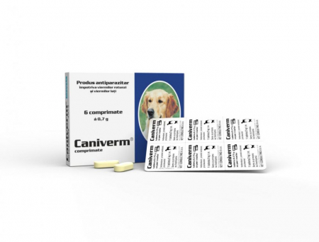 Antiparazitare - Caniverm 0,7 g 100 tablete