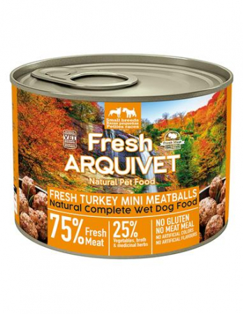 Hrană umedă - CHIFTELUTE MINI CU CURCAN 200GR 1241