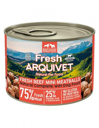 Hrană umedă - CHIFTELUTE MINI CU VITA 200GR 1244