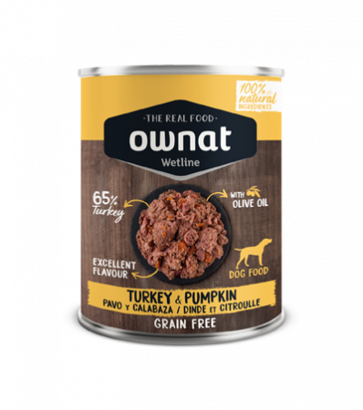 Hrană umedă - CONSERVA CAINE OWNAT CURCAN&DOVLEAC 395 G