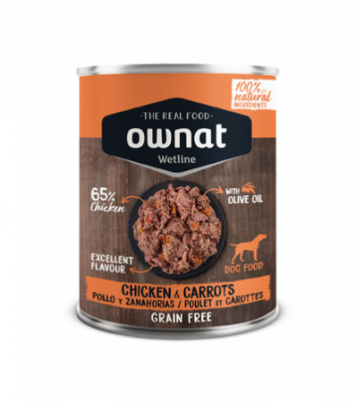 Hrană umedă - CONSERVA CAINE OWNAT PUI & MORCOVI 395 G