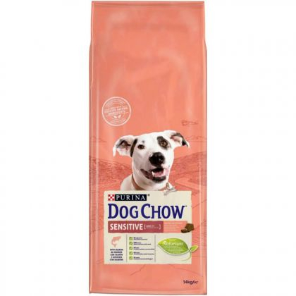 Hrană uscată - Dog Chow Sensitive cu Somon, 14 Kg