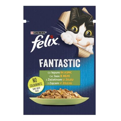 Hrană umedă - Felix Fantastic cu Iepure, 85 g