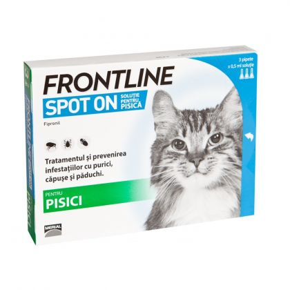 Antiparazitare - Frontline Spot On Cat Pisica - 3 PIPETE