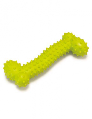 Jucarii pentru Caini - JUCARIE OS CU GHIMPE TERMOFATIC VERDE FISTIC  3142