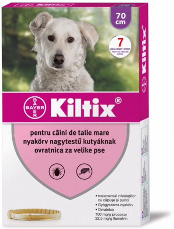 Antiparazitare - Kiltix G Zgarda Antiparazitara Caini, 70 cm